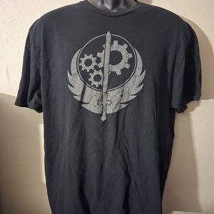 Ripple Junction Black Fallout Video Game Emblem Tee